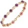 Guest and Philips - 9CT, Rhodolite Set, Rose Gold - GARNET BRACELET 09BRDG87212
