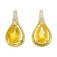 Guest and Philips - D 1pt 2st CitPear Set, Yellow Gold - 9ct Earrings, Size 7x5 09EASG85067