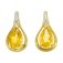 Guest and Philips - D 1pt 2st CitPear Set, Yellow Gold - 9ct Earrings, Size 7x5 09EASG85067