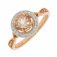 Guest and Philips - D 15pt 28st Morg Set, Rose Gold - White Gold - 9ct Ring 09RIDG86567