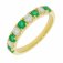 Guest and Philips - 40pt Dia/Em Set, Yellow Gold - 18ct Diamond and Emerald Ring 18RIDG87763