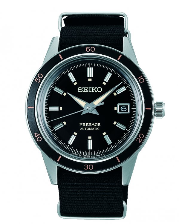 Seiko - Presage Style 60s, Stainless Steel - Fabric - Auto & Winding Watch,  Size  SRPG09J1 | Guest and Philips