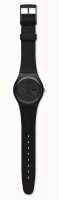 Swatch - Plastic/Silicone Black Watch Strap ASUOB702