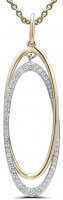 Guest and Philips - D 0.52ct Set, Yellow Gold - White Gold - 18ct Pendant Y4200