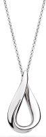 Kit Heath - Serenity Loop Dainty, Rhodium Plated - Sterling Silver - Necklace, Size 18" 91182RP