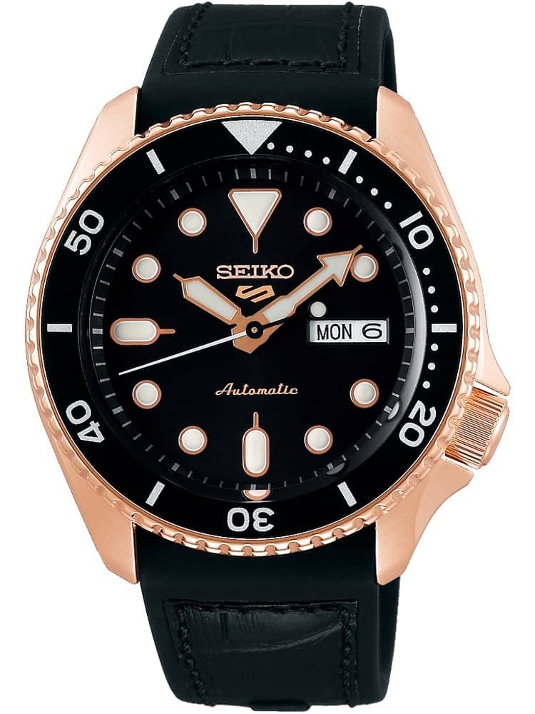 Seiko - Seiko 5, Rose Gold Plated Automatic Watch - SRDP76K1 | Guest and  Philips