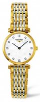 Longines - Grand Classique, Dia 0.048 MOP Set, Yellow Gold Plated - Stainless Steel - Crystal Glass Quartz Watch, Size 24mm L42092877 L42092877