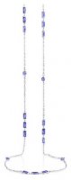 Waterford - Created sapp CZ Set, Sterling Silver - Long Necklace