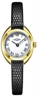 Rotary - Ladies, Yellow Gold Plated Petite Leather Strap Watch