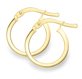 Guest and Philips - 9ct, Yellow Gold Square Earrings EA052