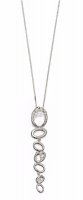 Gecko - Elements, Cubic Zirconia Set, Silver Pendant and Chain
