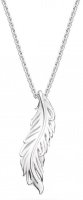 Kit Heath - Feather Wisp, Sterling Silver - Rhodium Plated - Necklace, Size 18inch 90316RP
