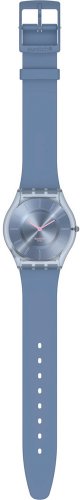 Swatch - Denim Blue, Plastic/Silicone - Quartz Watch, Size 34mm SS08N100-S14