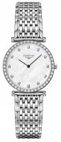 Longines - Grand Classique, Dia 0.034 MOP Set, Stainless Steel - Crystal Glass - Quartz Watch, Size 29mm