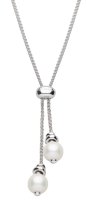 Kit Heath - Pearl Set, Sterling Silver - Rhodium Plated - necklace 90166fp