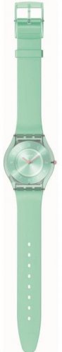 Swatch - Precious Teal, Plastic/Silicone - Quartz Watch, Size 34mm SS08L100