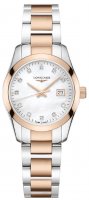 Longines - Conquest Classic, Diamond Set, Stainless Steel - 11 Top Wesselton VS-SI diamonds, 0.055ct Quartz Watch, Size 29.50mm L22863877