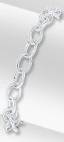 Guest and Philips - Sterling Silver - Oval Belcher Bracelet, Size 7.5" 20-70-075-7-5