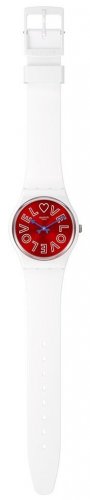 Swatch - Purest Love, Plastic/Silicone - Quartz Watch, Size 34mm SO28W109