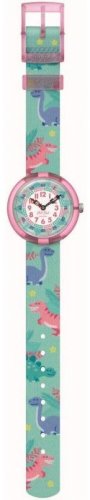 Swatch - Dino Party, Plastic/Silicone - Fabric - Quartz Watch, Size 31.85mm FBNP212