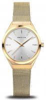 Bering - Ultra Slim, Stainless Steel - Yellow Gold Plated - Quartz Watch, Size 29mm 18729-330
