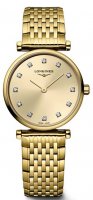 Longines - La Grande Classique De Longines, D 0.048ct Set, Yellow Gold Plated - Quartz Watch, Size 24mm L42092878