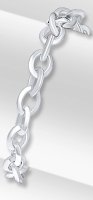 Guest and Philips - Sterling Silver - Bevelled Oval Bracelet, Size 7.5" 20-70-071-7-5