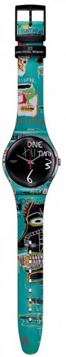 Swatch - Ishtar by Jean-Michel Basquiat, Plastic/Silicone - Quartz Watch, Size 41mm SUOZ356