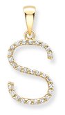Guest and Philips - Diamond Set, Yellow Gold - 9ct S Pendant IN12-S