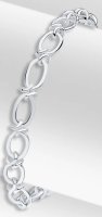 Guest and Philips - Sterling Silver - Oval Knot Bracelet, Size 7.5" 20-70-155-7-5