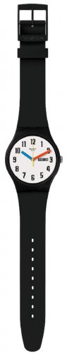 Swatch - Elementary Again, Plastic/Silicone - Quartz Watch, Size 41mm SO29B705