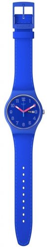 Swatch - Cobalt Disco, Plastic/Silicone - Quartz Watch, Size 41mm SO29N705