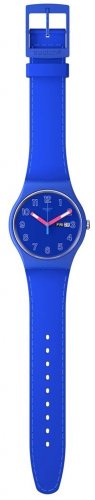 Swatch - Cobalt Disco, Plastic/Silicone - Quartz Watch, Size 41mm SO29N705