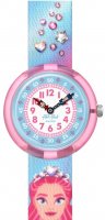 Swatch - Sparkle Kingdom, Plastic - Fabric - Quartz Watch, Size 31.85mm FBNP214