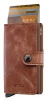 Secrid - Miniwallet, Aluminium Wallet MV-Cognac-Brown