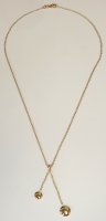 Guest and Philips - Yellow Gold - Chain with 2 Round Bead Drops, Size 43cm GC1820-Y GC1820-Y