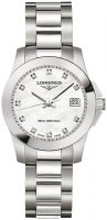 Longines - Conquest, Mother of Pearl and Diamond Set, Stainless Steel - Watch L33764876 L33764876