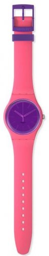 Swatch - Berry Harmonious, Plastic/Silicone - Quartz Watch, Size 41mm SO29P102