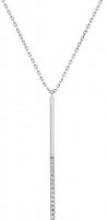 Waterford - CZ Set, Sterling Silver - - Half Polished Pendant