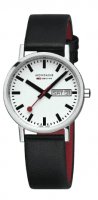 Mondaine - Classic, Stainless Steel - Leather - Size 34mm A667.30314.11SBB