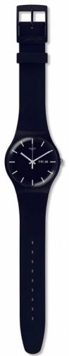 Swatch - Mono Black Again, Plastic/Silicone - Quartz Watch, Size 41mm SO29B704