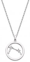 Kit Heath - Celeste Constellation, Cubic Zirconia Set, Rhodium Plated - Sterling Silver - Aries Necklace, Size 18" 90471ARI